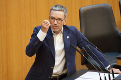 FPÖ-Bundesparteiobmann Herbert Kickl im Parlament.