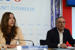 FPÖ-Europasprecherin Petra Steger und -Bundesparteiobmann Herbert Kickl.