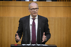 FPÖ-Justizsprecher Harald Stefan im Parlament.