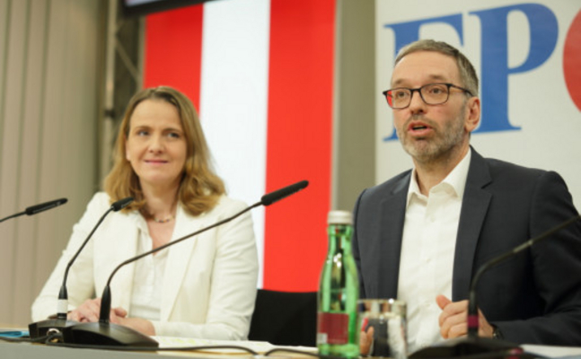 FPÖ-Sozialsprecherin Dagmar Belakowitsch und -Bundesparteiobmann herbert Kickl.