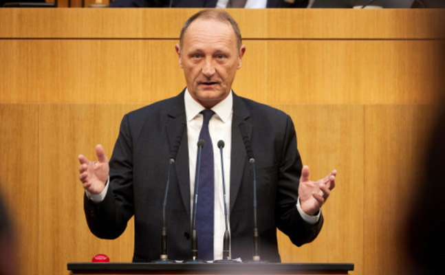 FPÖ-Energiesprecher Axel Kassegger im Nationalrat.