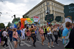 Mit Regenbogen-Aufmärschen am Wiener Ring wollen sexuelle Minderheiten auf sich aufmerksam machen - aber nicht jeder will das im Fernsehen sehen.
