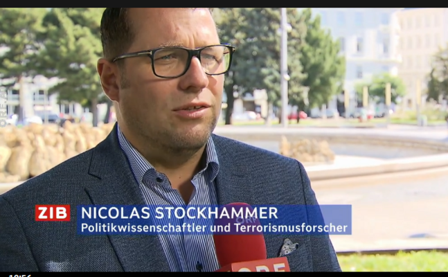 Der ORF ließ in der ZiB1 vom 6. September die Anti-Teichtmeister-Demonstrationen von einem Terrorismusforscher analysieren.