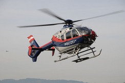 Ein Eurocopter EC 135 der Flugpolizei der Innenminsteriums.