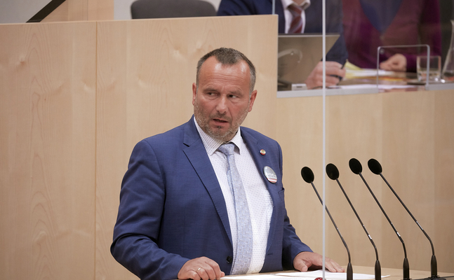 FPÖ-Parlamentarier Alois Kainz im Nationalrat.