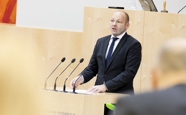 FPÖ-Kultursprecher Thomas Spalt im Nationalrat.